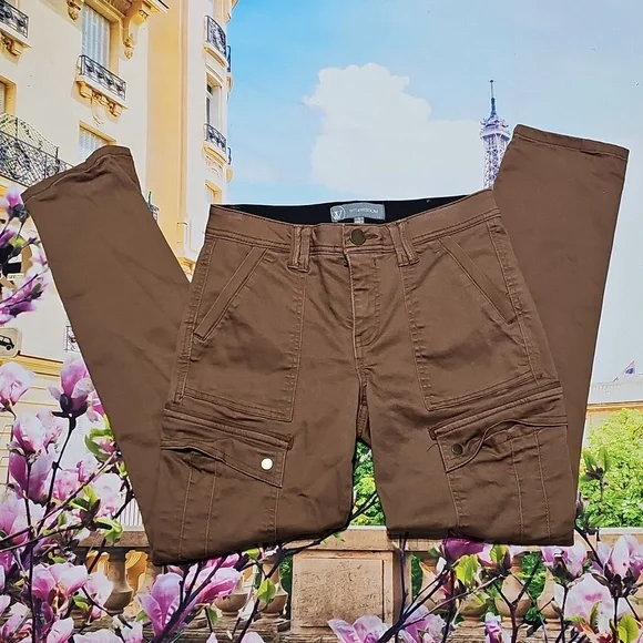 Wit & Wisdom Women's Brown Cargo Pants Size 0 - Picture 2 of 6